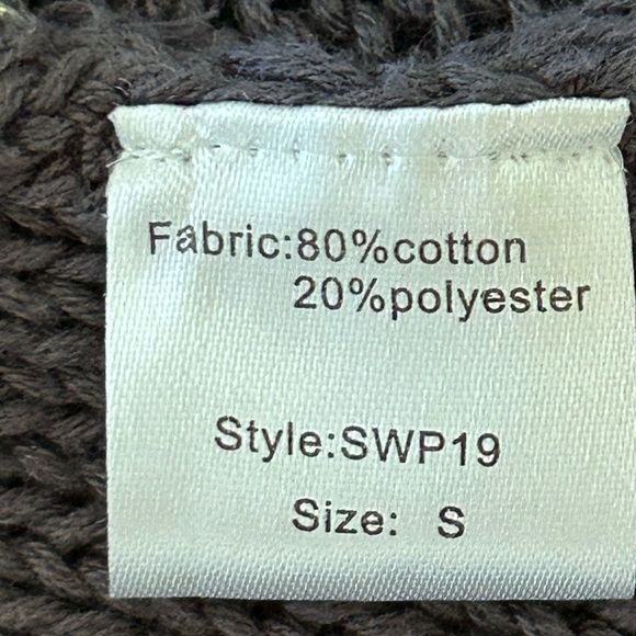 ⭐️ Eve Sweter Cotton Dark Grey Gold Stars Women’s Size S - Picture 8 of 8